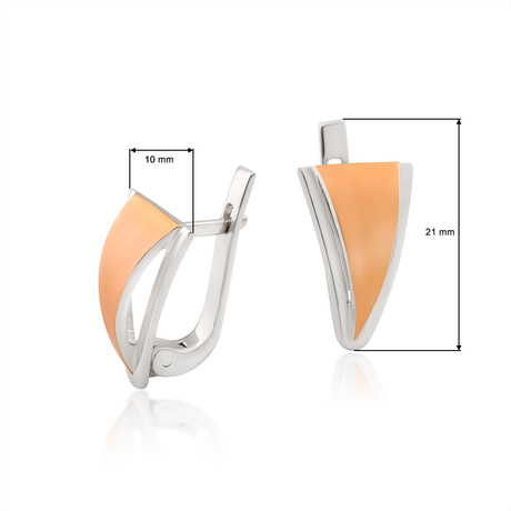 Сережки зі срібла та золота «Ірма»