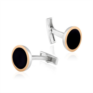 Запонки из серебра и золота