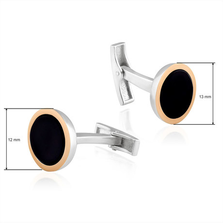 Запонки из серебра и золота